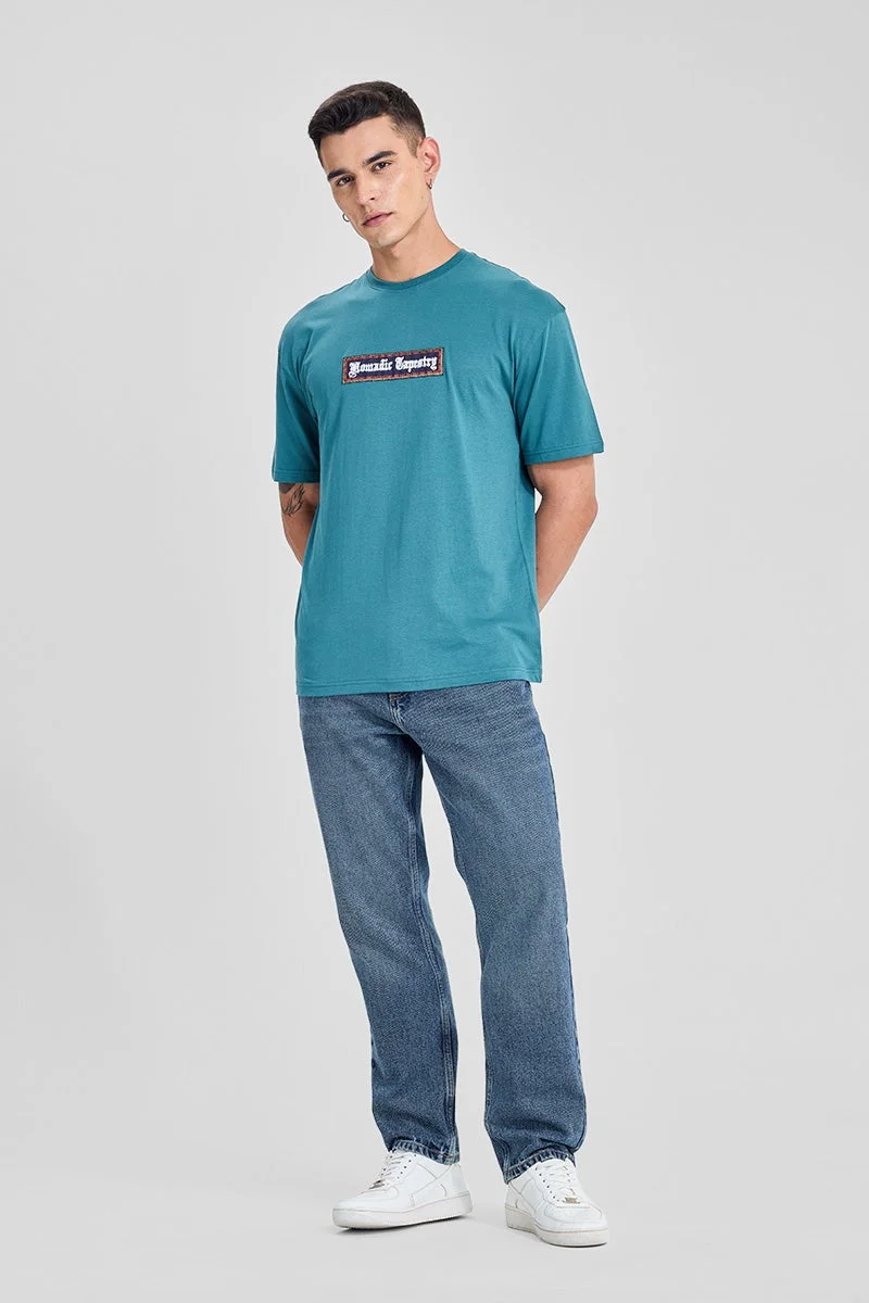 سنيتش تيشيرت واسع بتصميم مرقع